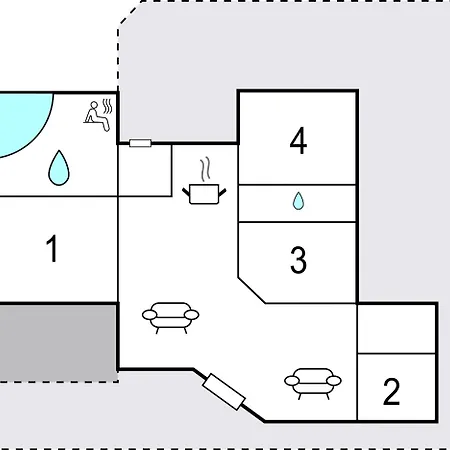 Four-bedroom In Feriehus *